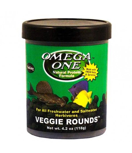 118g Veggie Rounds alimento en pastillas para peces y gambas de agua dulce y salada