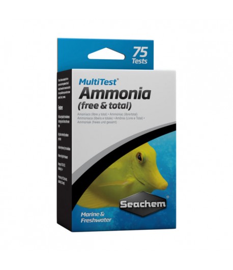 Multitest de Amoniaco Seachem 75 pruebas