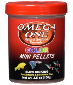 99g Super Color Mini Pellets de Omega One Alimento para peces